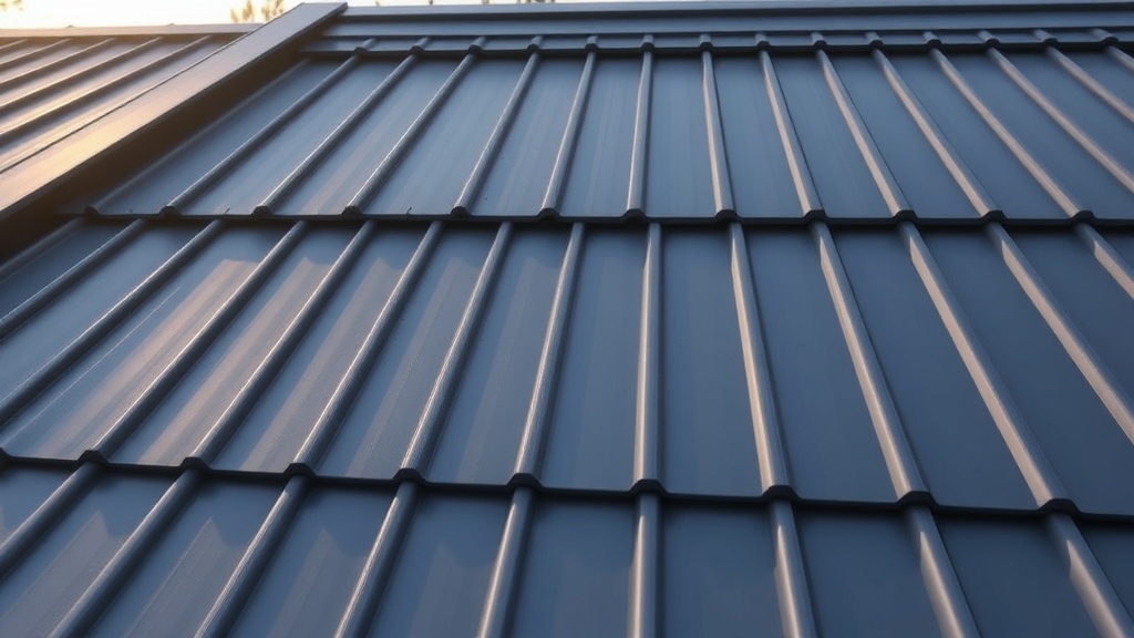 textured metal roof on a residential home